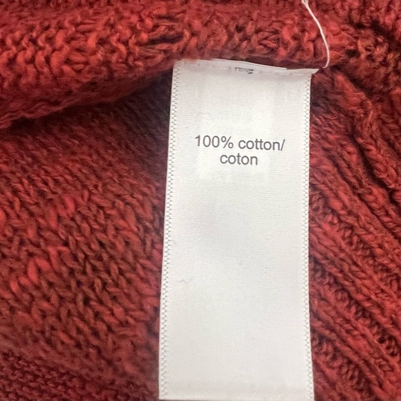 Maurices rust brown 100% cotton pullover sweater size M - Picture 5 of 6